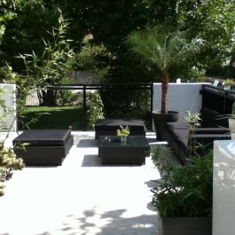 terrasse vue jardin